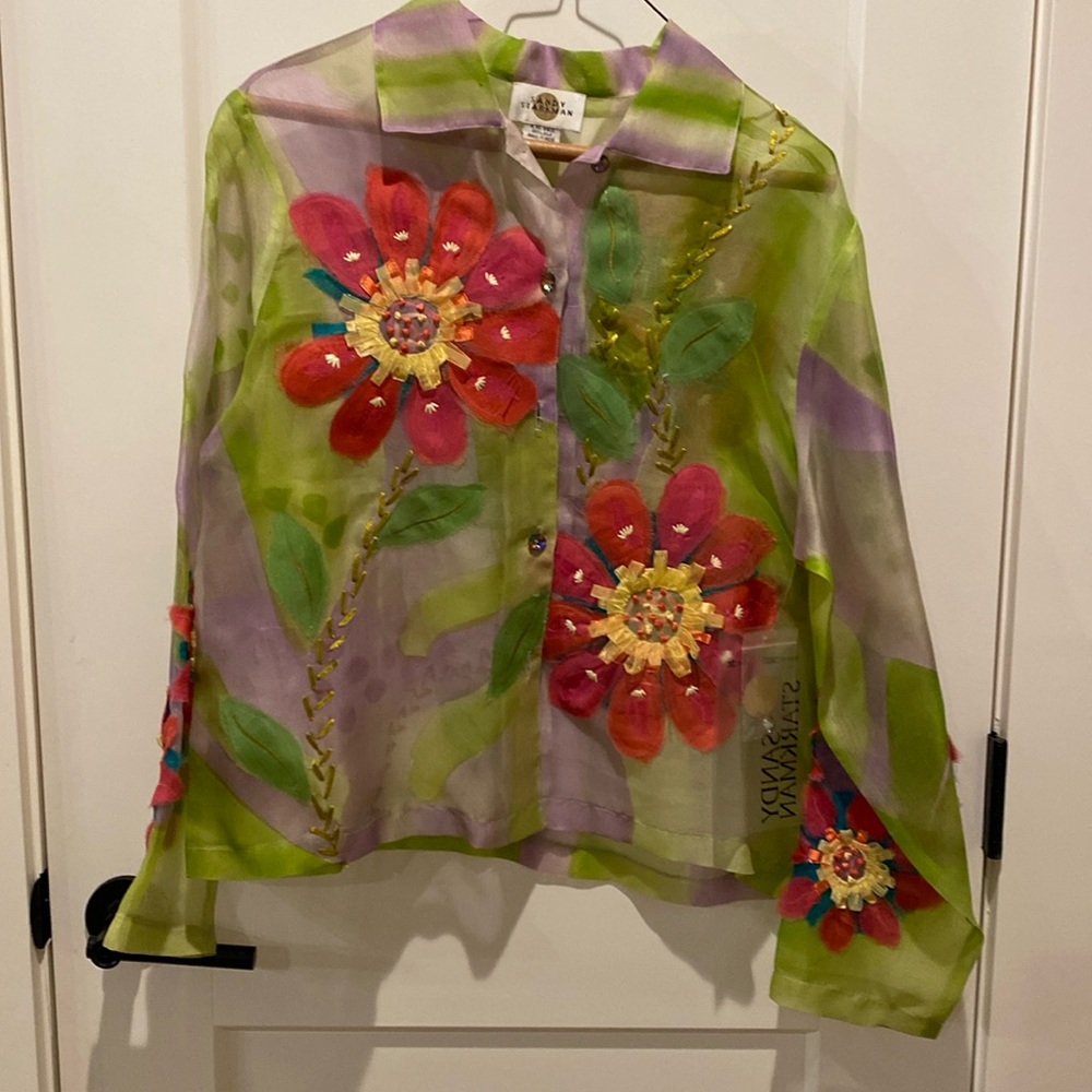 Sandy Starkman Silk‎ Blazer